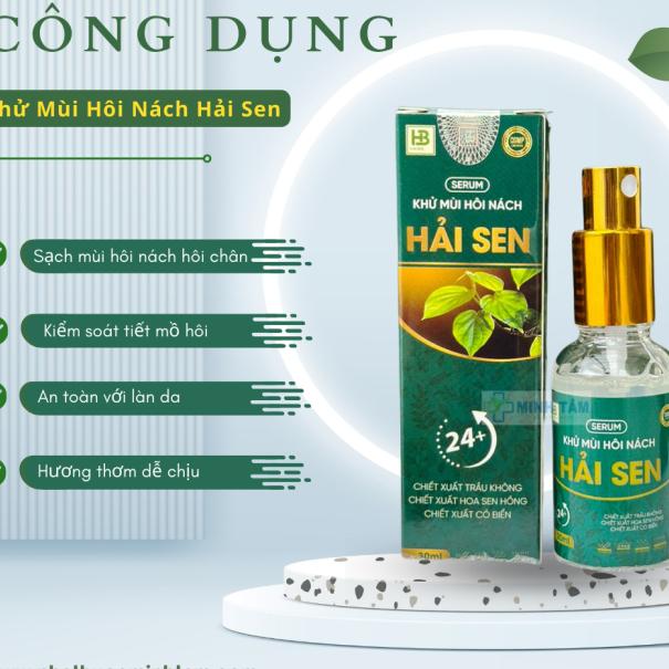 COMBO Xịt Khử Mùi Hôi Nách HẢI SEN 30ml & BEUFRESH 30ml, Khử Mùi Toàn Thân, Ngăn Tiết Mồ Hôi