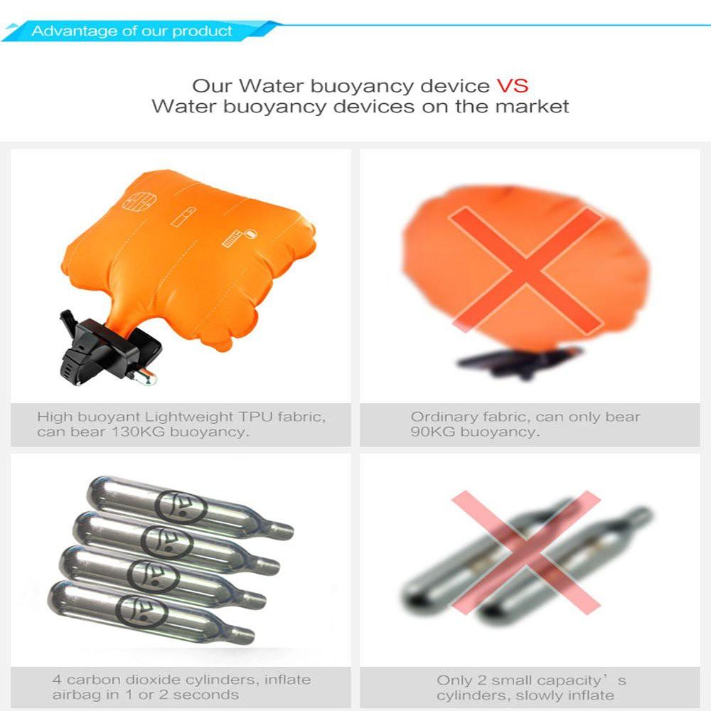 Vòng Phao cứu hộ khẩn cấp Air SaveLife - tặng 4 ống nén khí