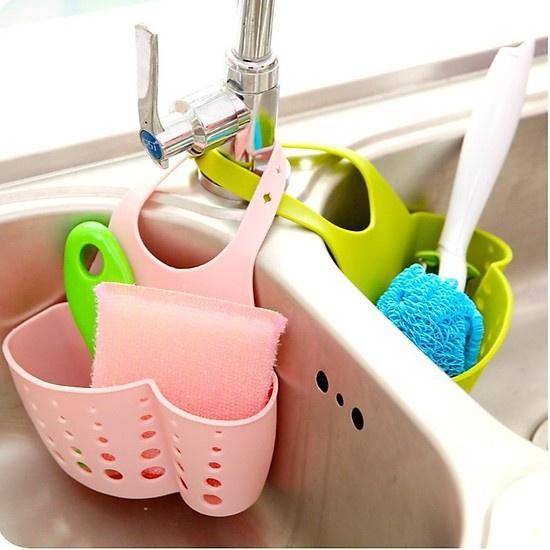 GIỎ ĐỰNG ĐỒ TREO BỒN RỬA CHÉN / GIỎ NHỰA ĐỰNG GIẺ RỬA BÁT ĐĨA CÓ THỂ ĐIỀU CHỈNH TIỆN LỢI