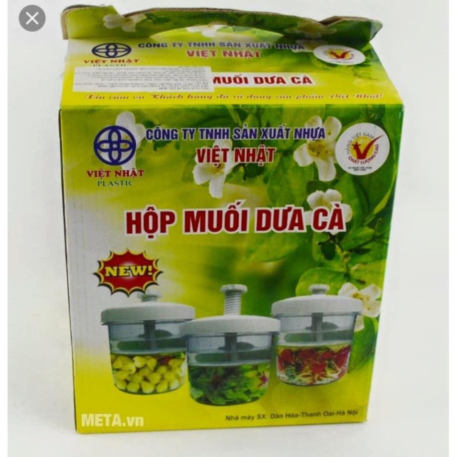 Sỉ Hộp muối dưa cà Việt Nhật loại 5Lit - hộp đựng muối dưa cà ngon miệng tiện lợi