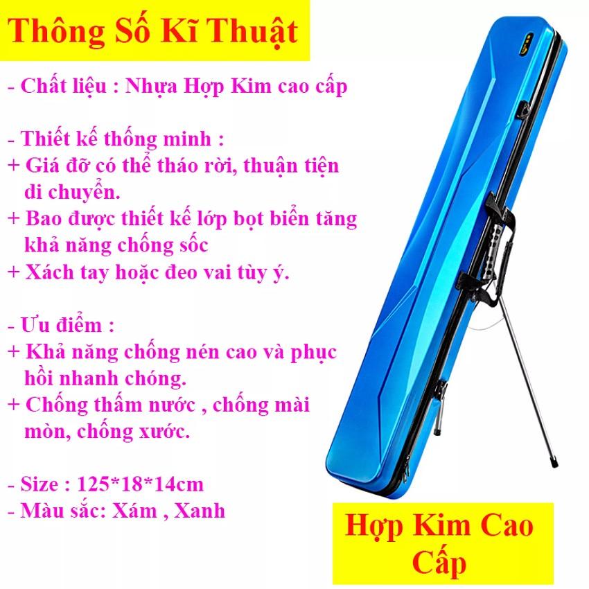 Bao Đựng Cần Câu Cá Nhựa Hợp Kim , ABS Chống Thấm Nước Chuyện Dụng Câu Đơn , Câu Đài Cao Cấp STDC-8