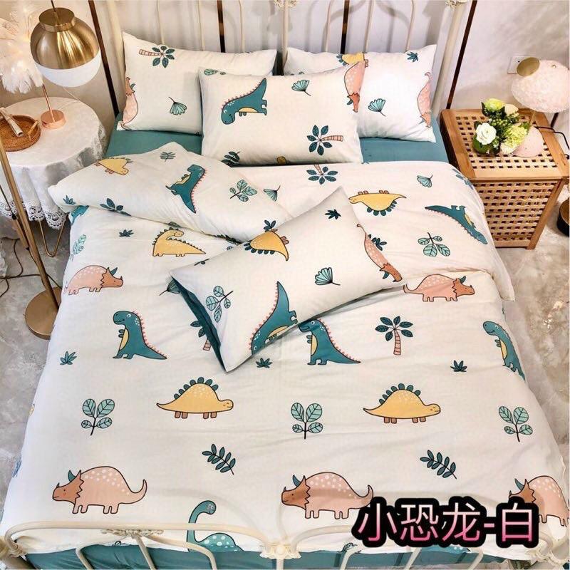 Bộ Chăn Ga Gối Cotton Living Hàng Nhập Khẩu Cao Cấp 4 Món Hình Đáng Yêu
