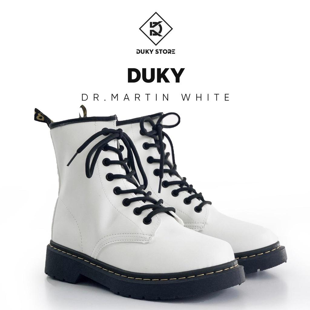 Giày boots Dr.Marten nữ phong cách chất liệu da Pu - Duky Store