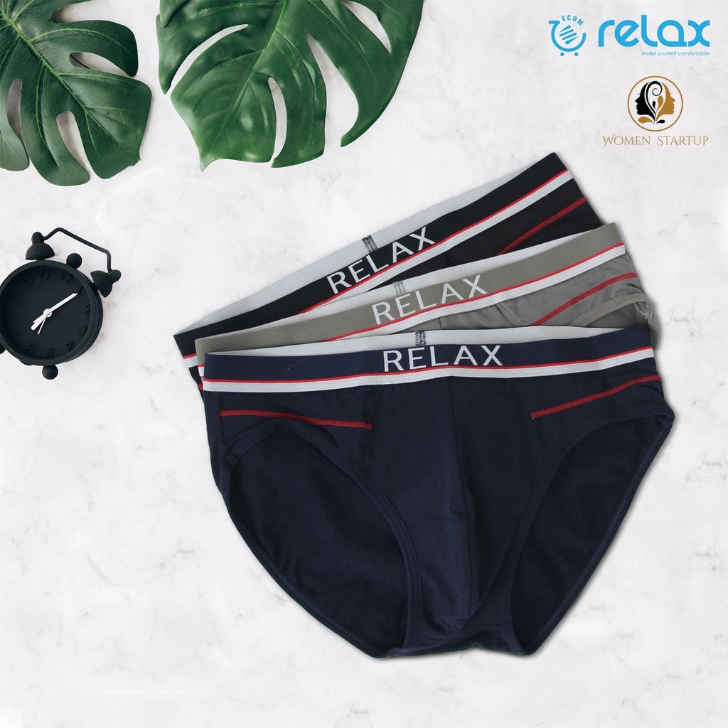 quần lót nam relax cotton cao cấp chính hãng, quần sịp nam relax underwear rltk64 - M