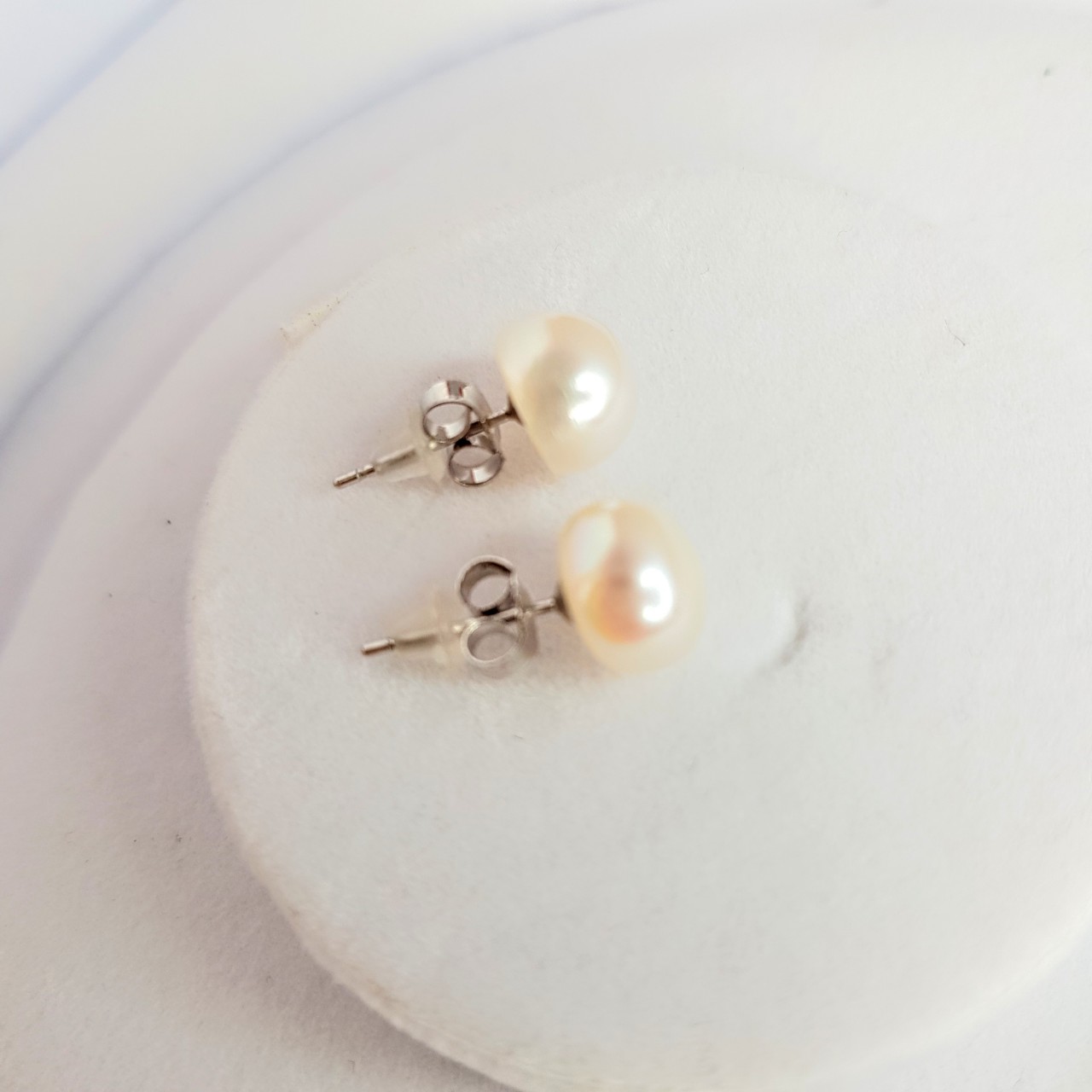 Bộ Trang Sức Ngọc Trai Thiên Nhiên 4M - Chuỗi Đơn - Trang Sức Cô Tấm - PEARL AGATE - COTAM2720 + Tặng Kèm 5 Phụ Kiện Bảo Dưỡng Dự Phòng