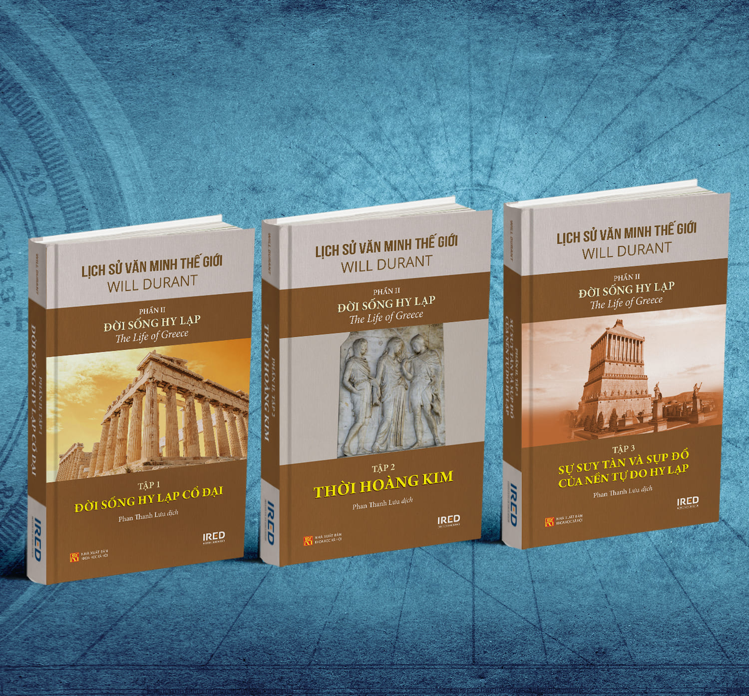 Hình ảnh Lịch Sử Văn Minh Thế Giới Phần 2: Đời Sống Hy Lạp - Will Durant (trọn bộ 3 tập) - Sách IRED Books