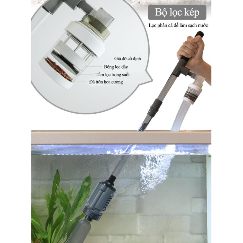 Máy thay nước bể cá, lọc cát sạc Ultra wash RELAXED EFFORT