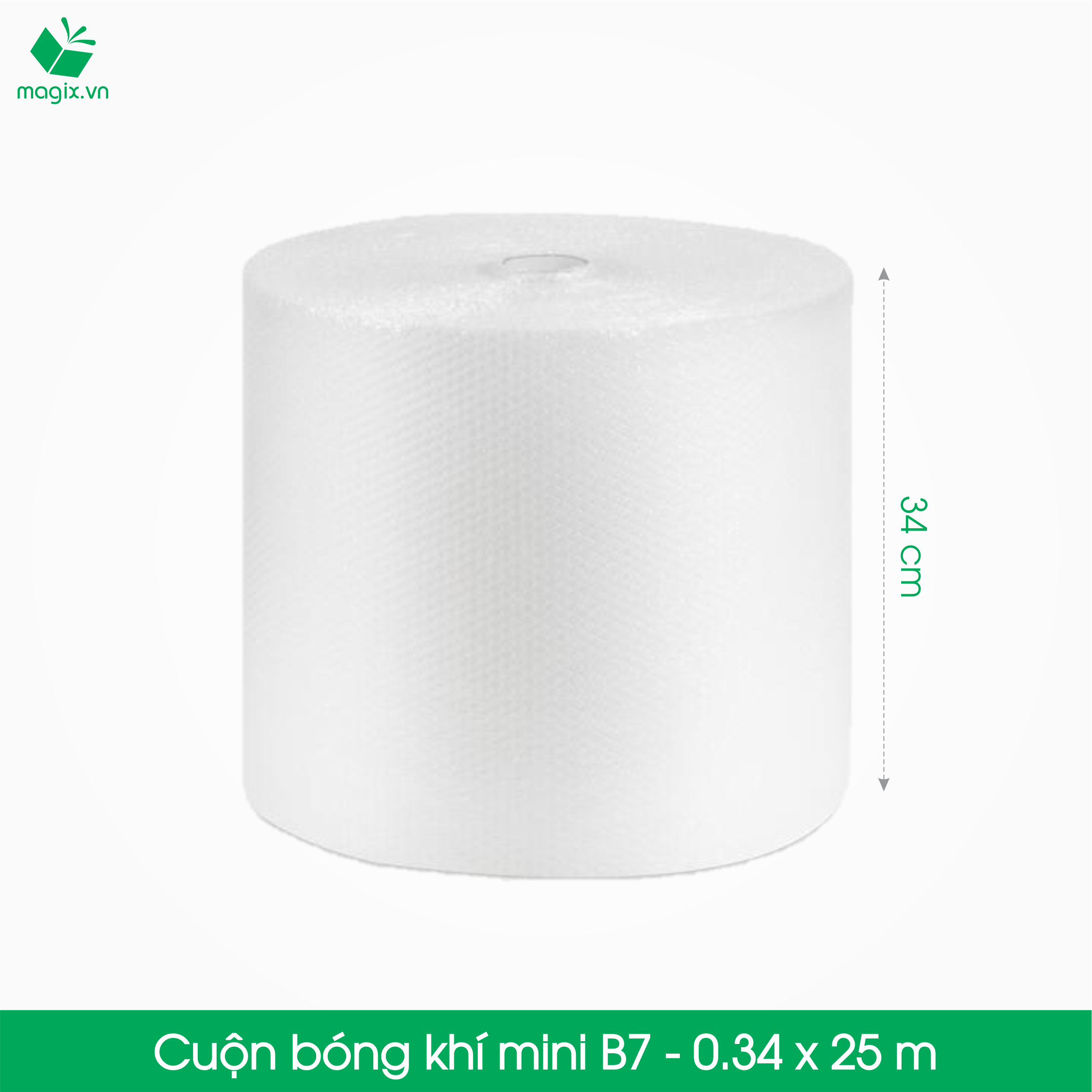 B7 - 0,35x25 (m) - Cuộn Bong Bóng Khí - Màng xốp hơi - Xốp nổ - gói hàng bọc hàng