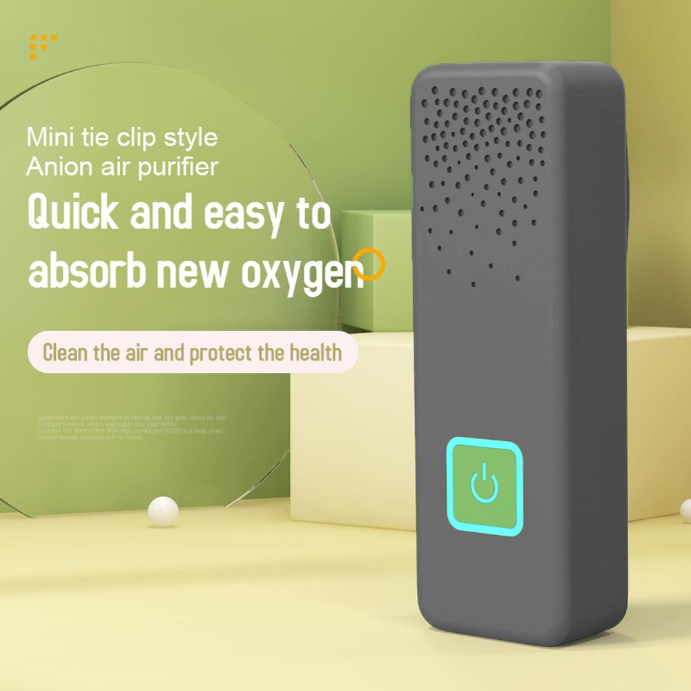 Máy lọc không khí Anion di động mini dạng kẹp, loại bỏ mùi thuốc lá