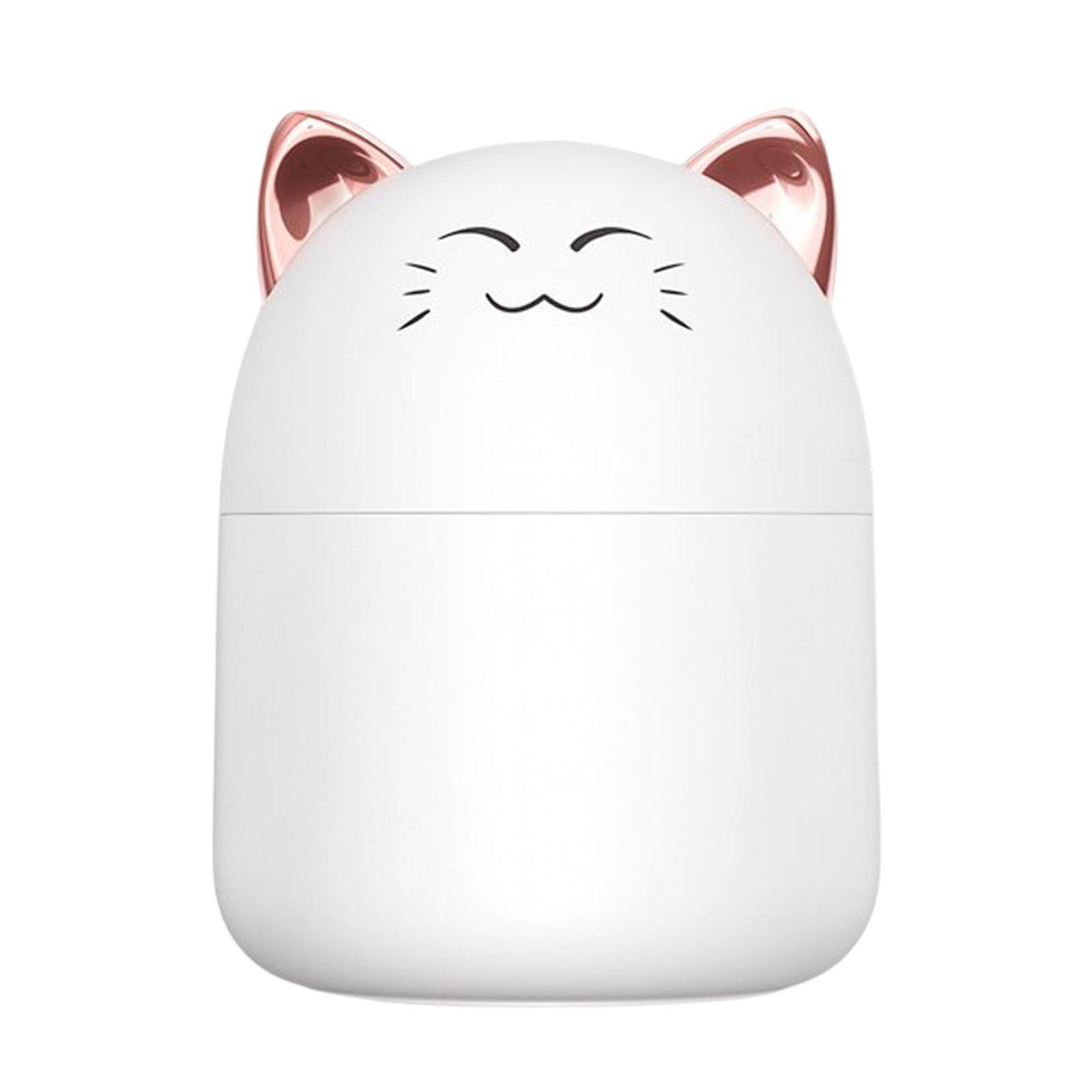 Desktop Humidifiers, 250ml Small Air Humidifier, Portable Mini Humidifiers for Bedroom, USB Cool Mist Sprayer with Night Light for Home,Office, Plants