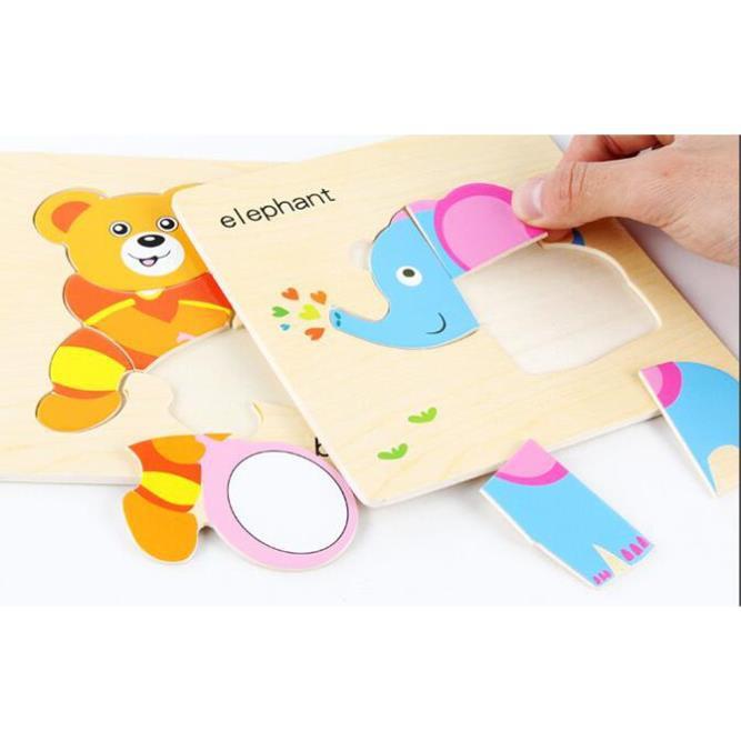 Bộ lắp ghép hình gỗ