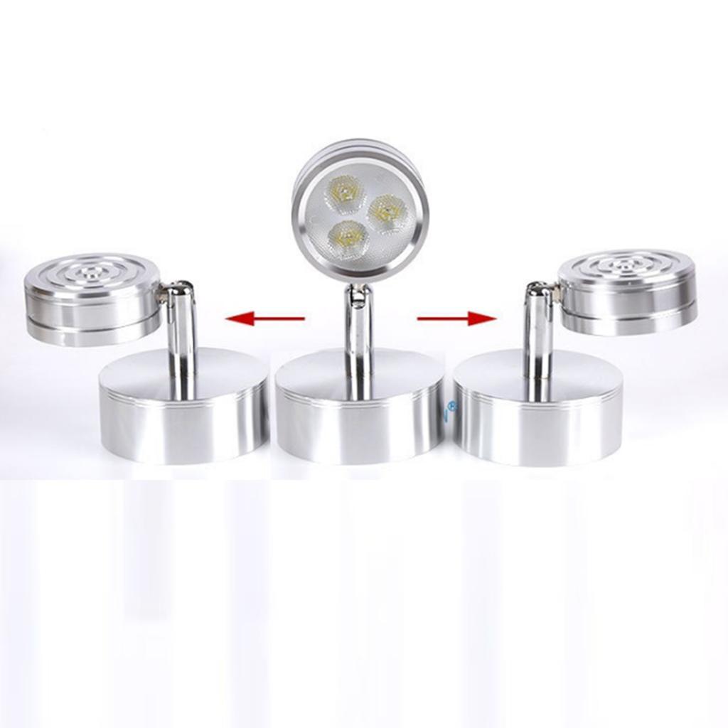 3" Stainless Steel LED Interior Reading Swivel Lights Bedside Lamps for Boat