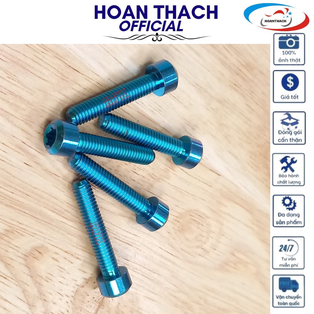 Ốc 6L25 Trụ Xanh Lục Bảo Dùng cho nhiều dòng xe SP016464 (giá 1 con)