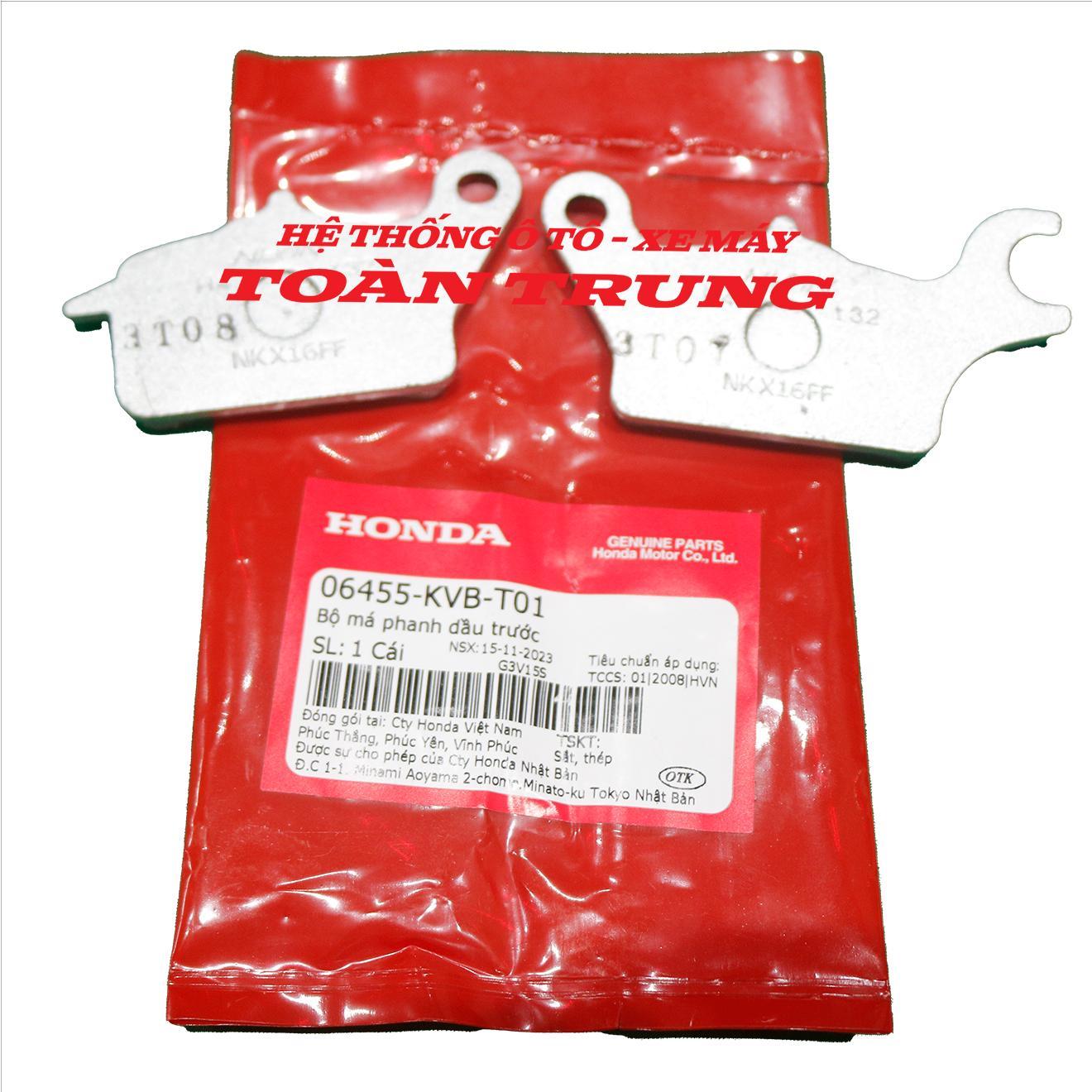 Má phanh trước Air Blade, Click, Vario 160, LEAD 125, Vision chính hãƞg Honda &quot;06455KVBT01&quot;