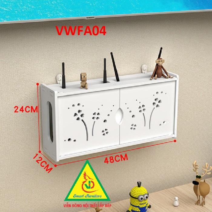 KỆ WIFI TREO TƯỜNG - TỦ KỆ ĐA NĂNG VWFA01.1- NỘI THẤT LẮP RÁP Viendong Adv