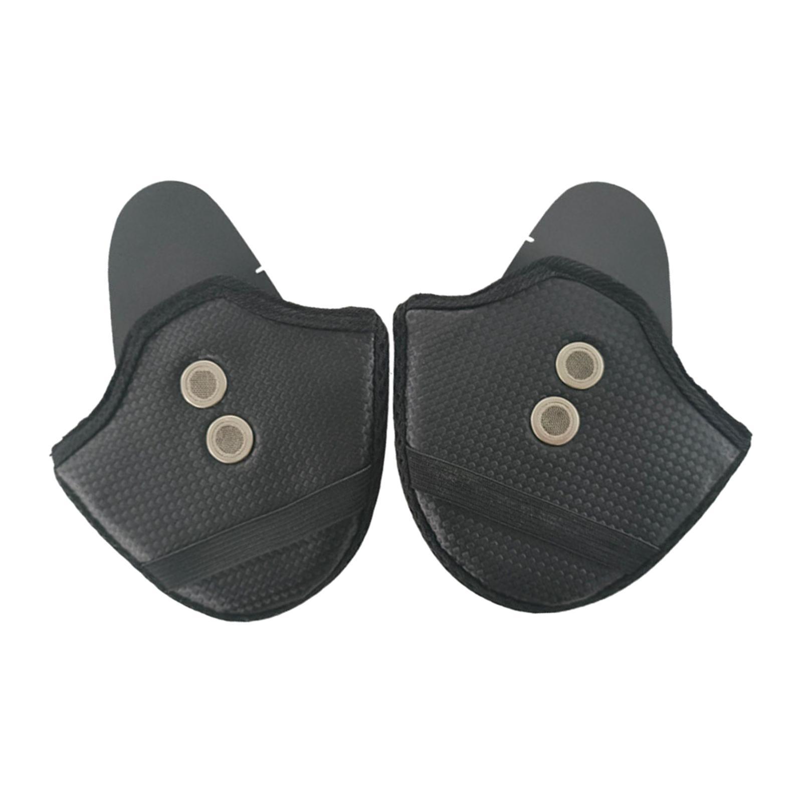 2x PU Leather Earmuffs Wind noise blocks Half Detachable Winter Ear Warmers Ear Protective Cover Ear Bezel Easy Installation