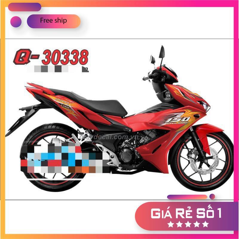 Tem rời dành cho xe WINNER X ĐỎ