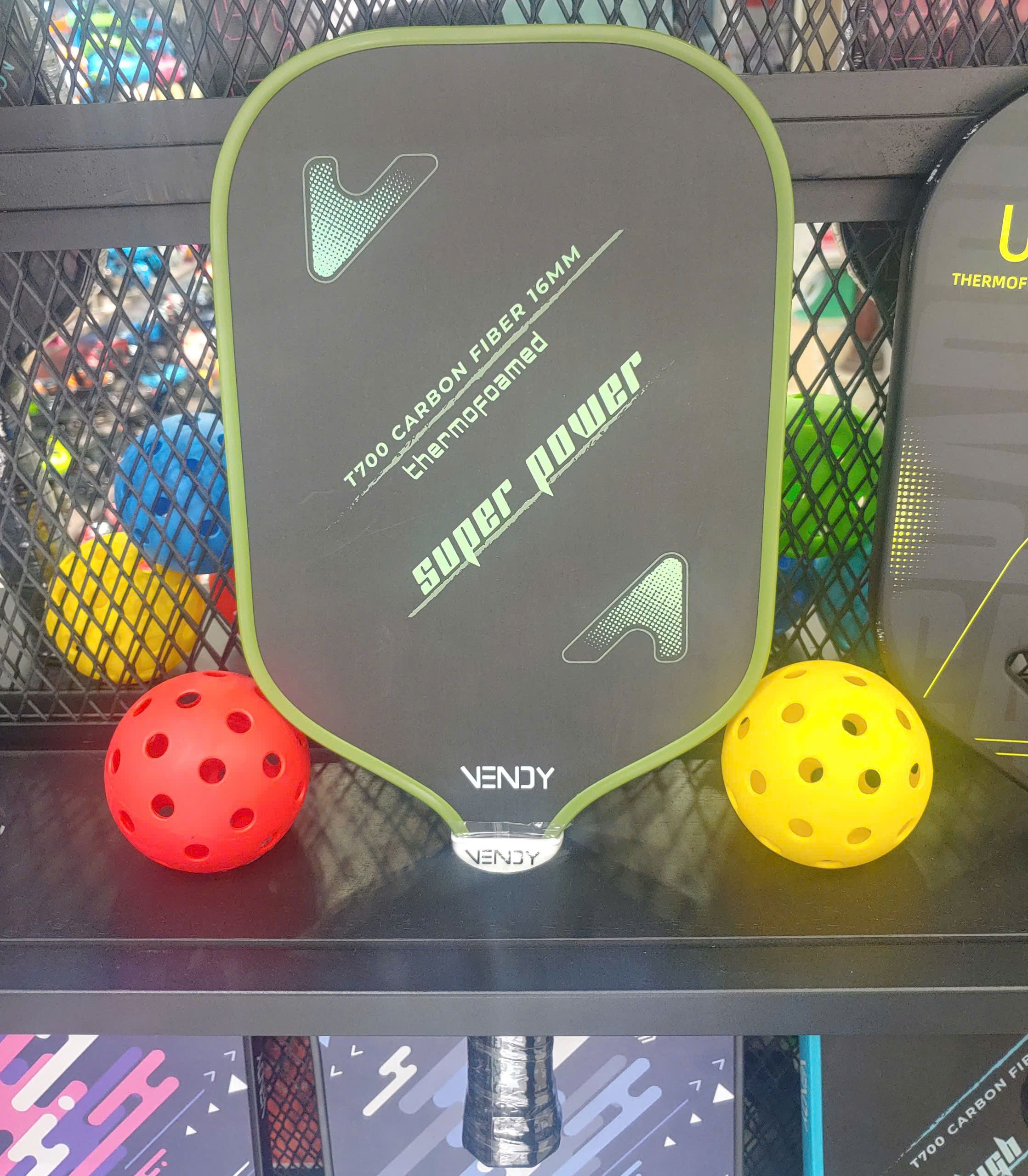 Vợt Tập Pickleball VENDY Super Power T700 Carbon Fiber 16mm Thermofoamed - Hàng Chính Hãng (1 Cái)