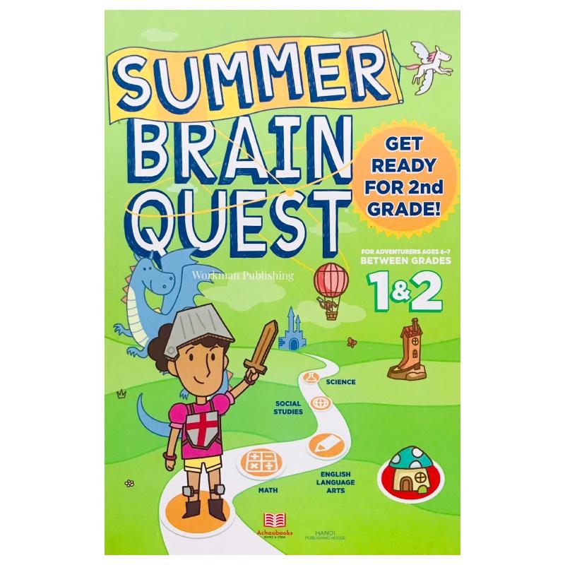 Sách summer brain quest grade 1 &amp; 2 ( 6 - 7 tuổi )