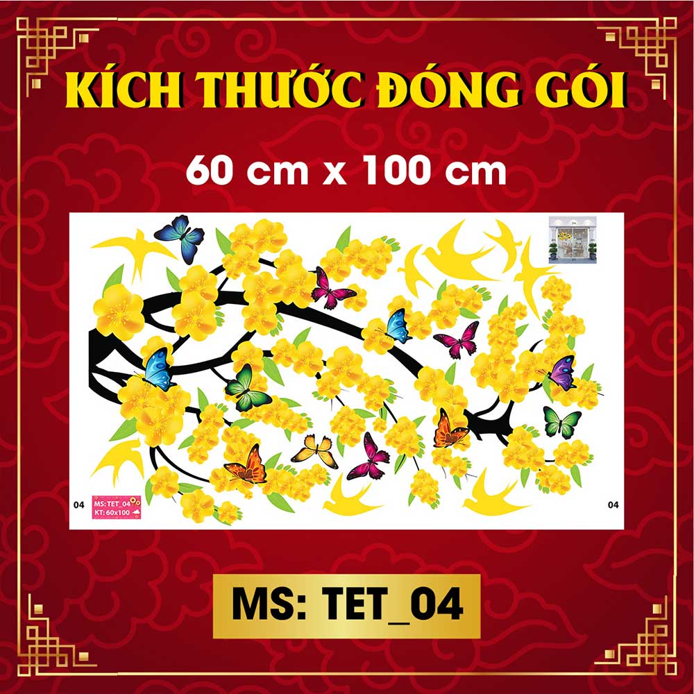 Decal trang trí tết combo số 26