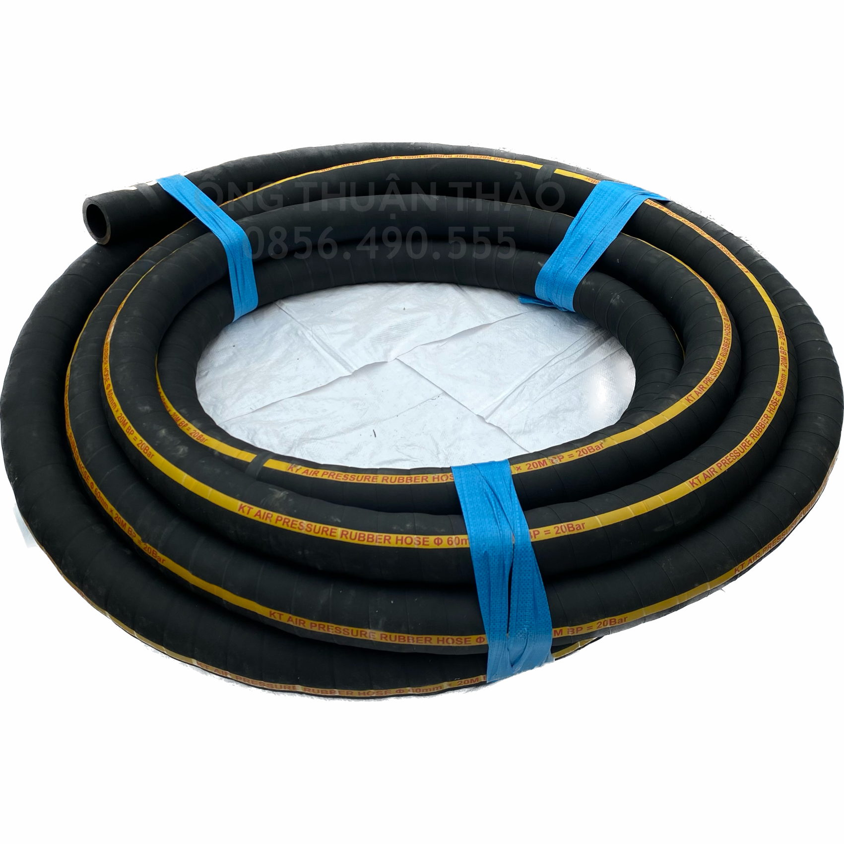 Ống Cao Su Bố Vải KT Phi 60MM cuôn 20 mét Nhập Khẩu - Loại nhẹ & Siêu bền - Ống Xối Thuận Thảo