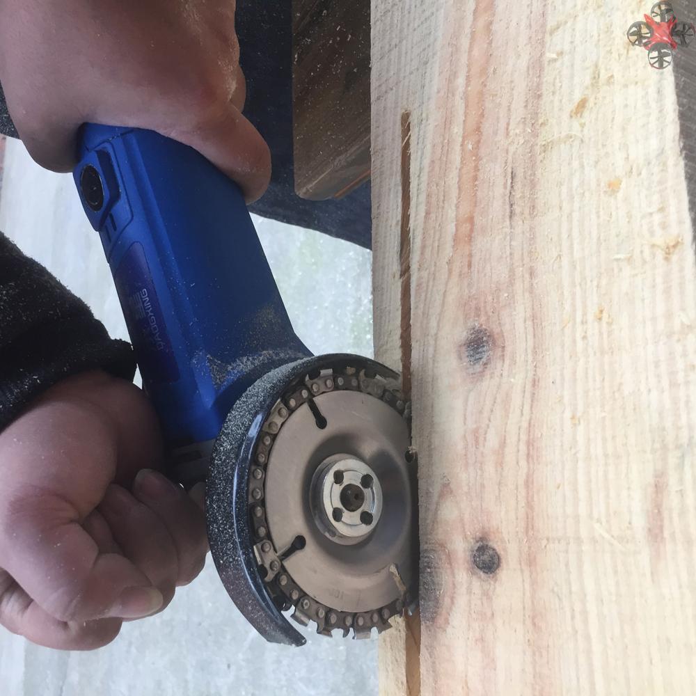 Bộ Dây Xích 4 Inch Và Xích 22 Răng Cho Máy Mài Góc 100 / 115