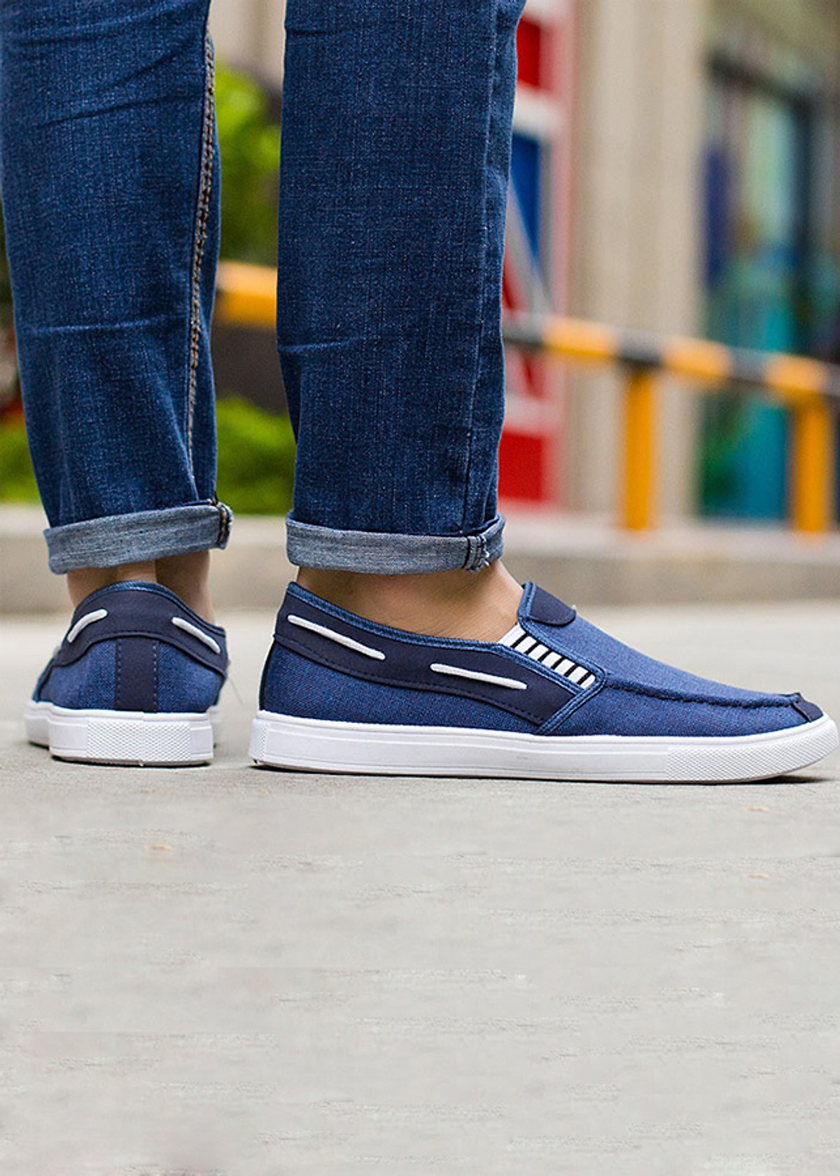 Giày Sneakers TZN Nam Xanh Navy Cao Cấp - TN95