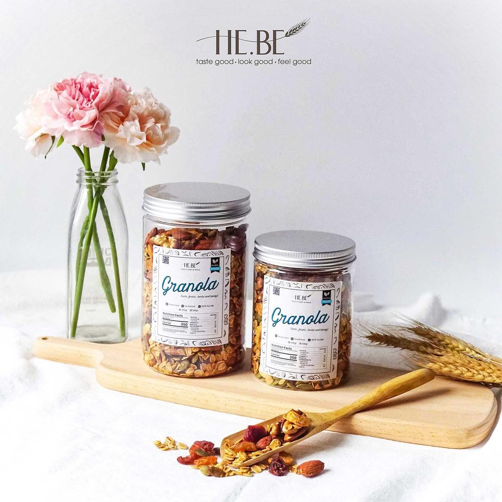 Granola Nhiều Hạt HeBe Không Đường Ăn Kiêng - Ngũ Cốc Giảm Cân Tự Nhiên