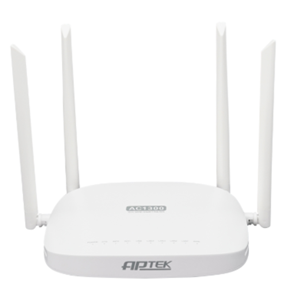 Router Wifi Băng Tần Kép AC1300 APTEK A134GHU MU-MIMO - Hàng Chính Hãng