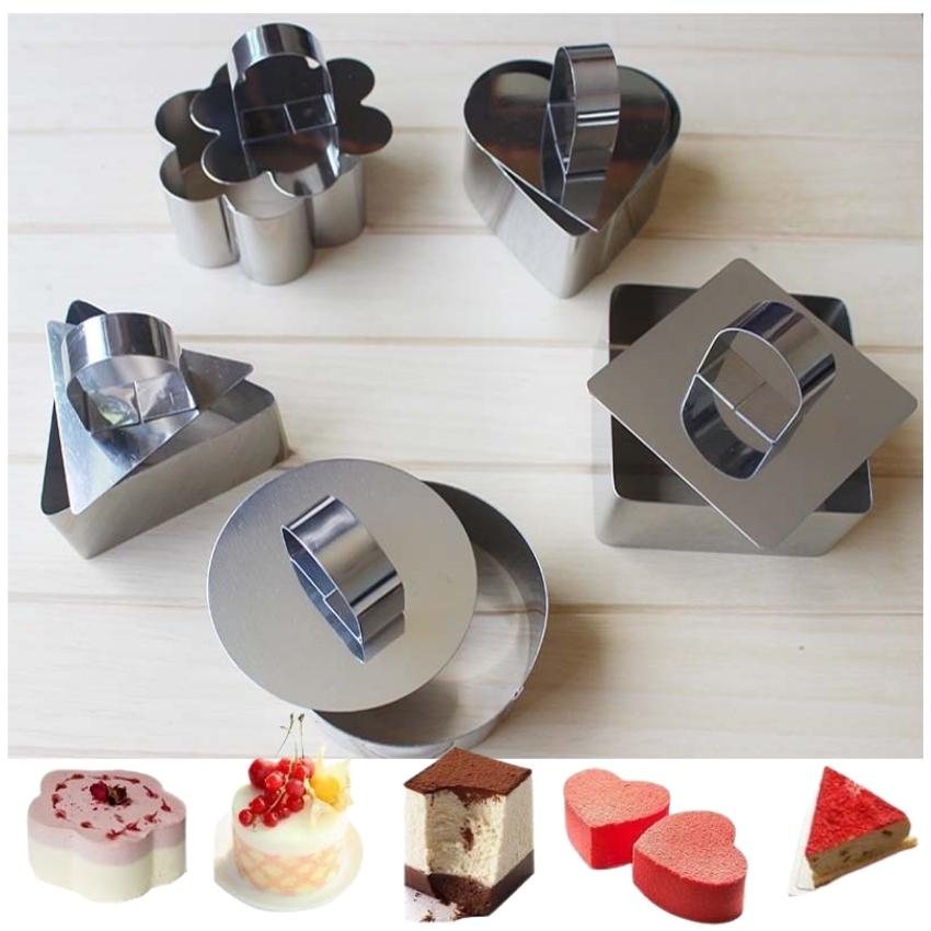 Khuôn RING Mousse Nhấn Cookies Cutter Dụng Cụ Làm Bánh Quy - MOUS01