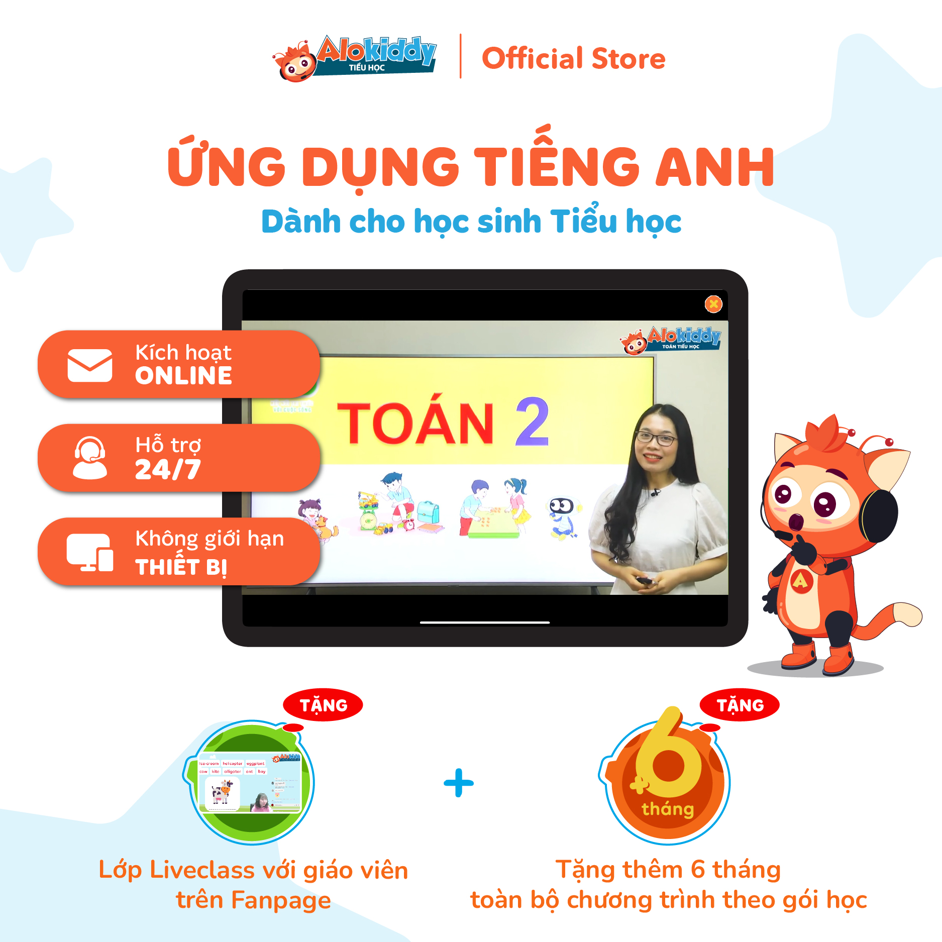 [Trọn đời] Combo 3 gói học online tất cả các cấp từ Mầm non đến THPT - Nhắn tin chọn gói học mong muốn