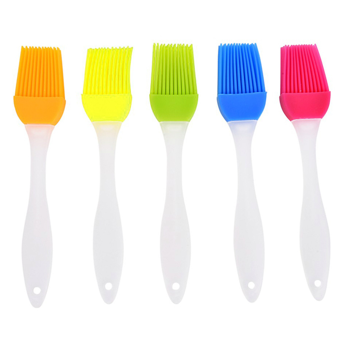 Combo 2 Cây Cọ Silicon Cán Trong Quét Dầu, Bơ, Kem Trang Trí Bánh - Hàng Loại 1
