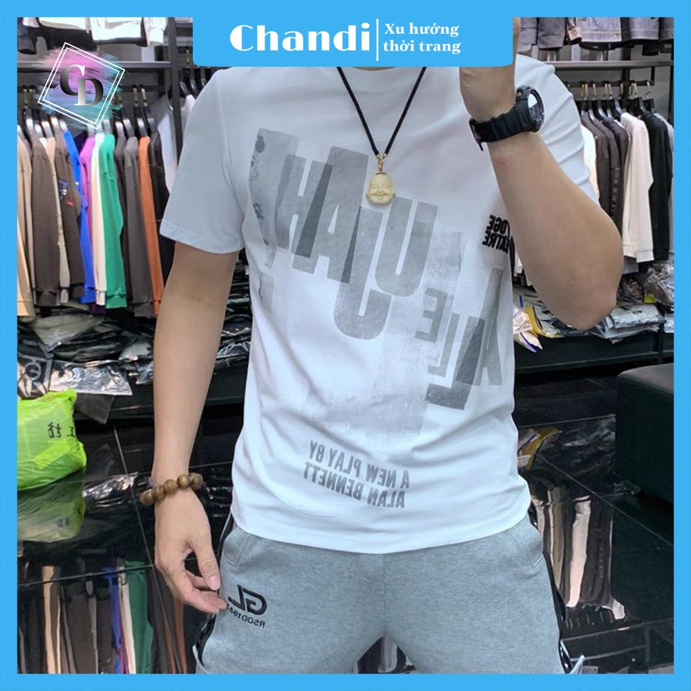 Áo Thun Nam Ngắn Tay Chandi, Chất Thun Cotton Xịn Mẫu Mới NT18