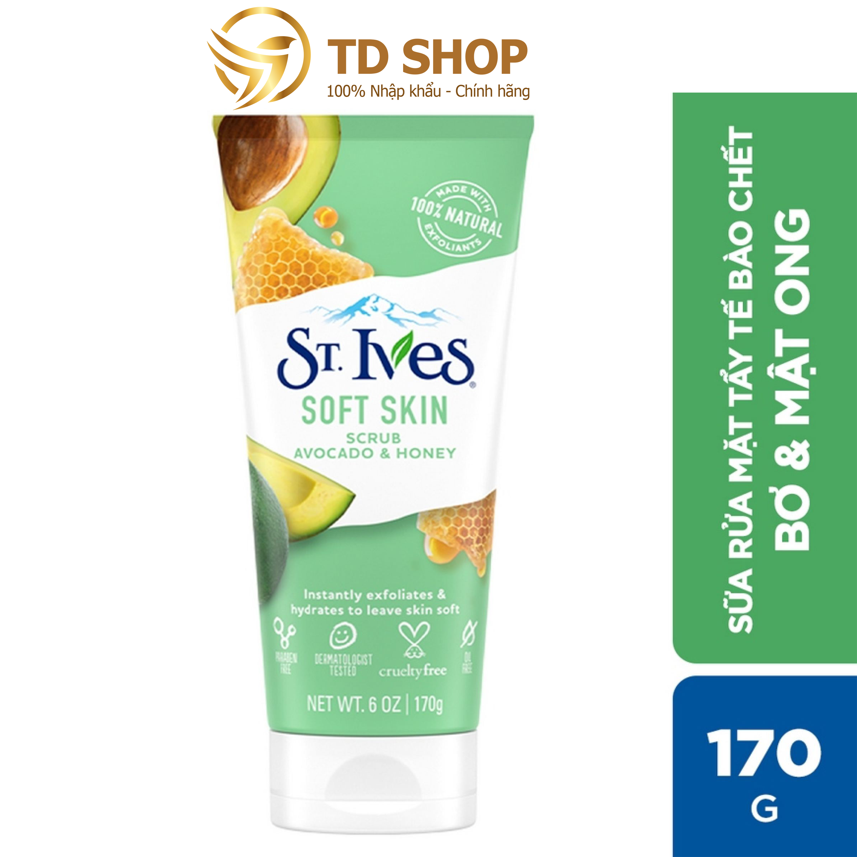 Sữa rửa mặt St.Ives 170g nhiều mùi hương - TD Shop