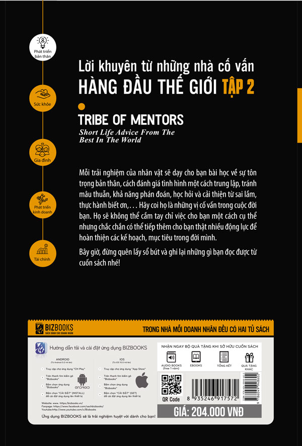 Bộ 2 Cuốn Sách Lời khuyên từ những nhà cố vấn hàng đầu thế giới – Tribe of mentor và kt