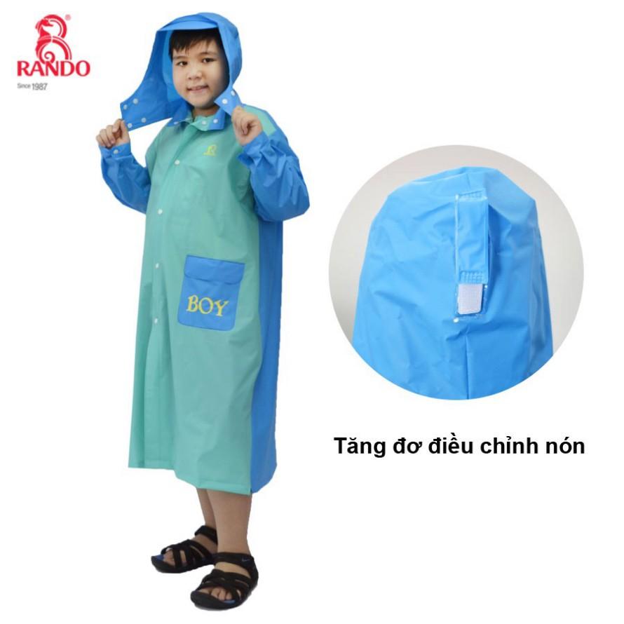 Áo Mưa Cho Bé Trai Good Boy, Rando Chính Hãng, Bít Sườn Trùm Kín Người, Chất Liệu An Toàn Sức Khỏe