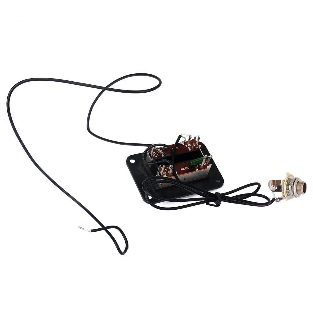 1pc EQ Style Pickup Wiring Harness TV Jack for Cigar Box Guitar Parts