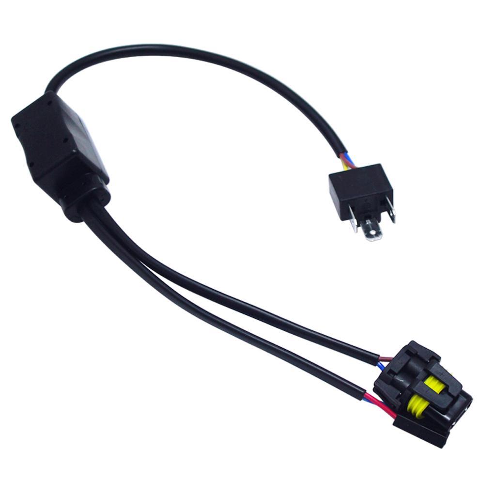 2X Light Bulbs Lamp Wiring Controllers Relay Harness Cable for 9003