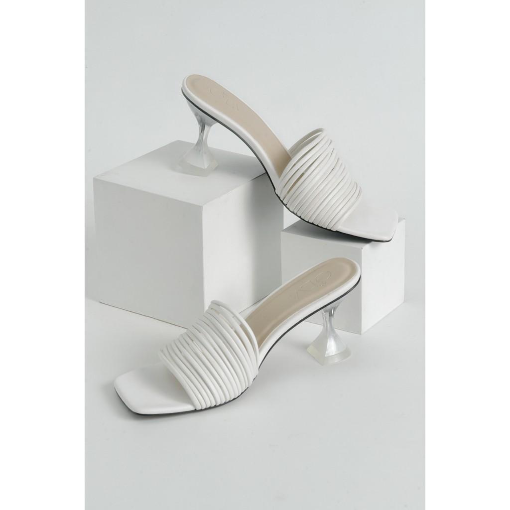 OLV - Dép Cora Heels in White