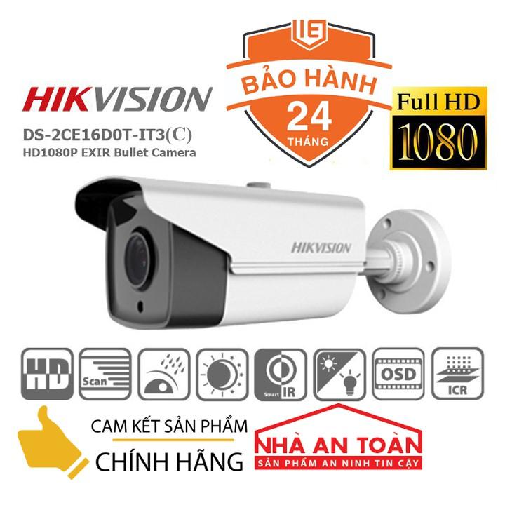 Camera thân to HDTVI 2MP HIKVISION DS-2CE16D0T-IT3(C) - Hàng chính hãng