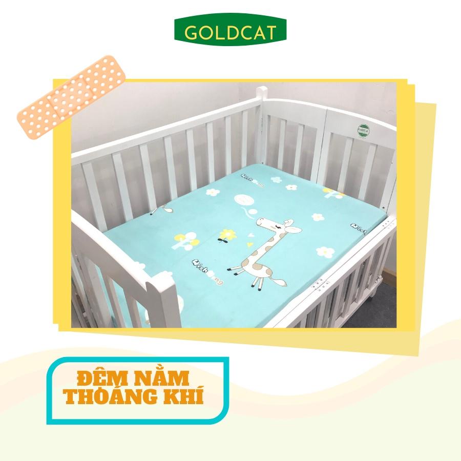 Đêm Bông Ép Dùng Cho Cũi Trẻ Em Goldcat Cắt May Theo Yêu Cầu Size Ngoại Cỡ (Đặt Riêng