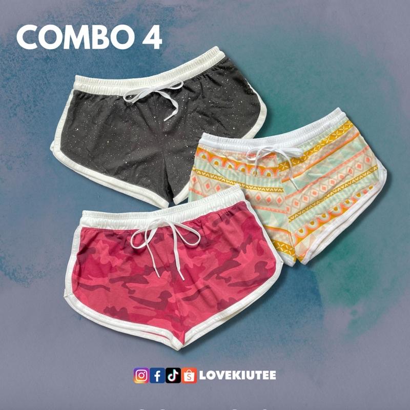 Combo 3 quần hoạ tiết BOOTY SHORT ngắn ôm mông - LOVEKIUTEE