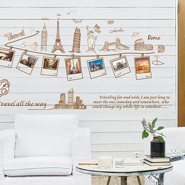 Decal Dán Tường 3D Tranh Treo Ảnh Du Lịch DKN041