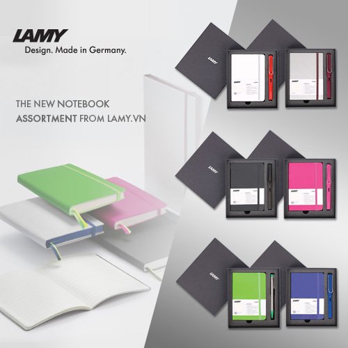 Gift Set Lamy Notebook A5 Softcover Black + Lamy Safari Umbra - GSNSa004