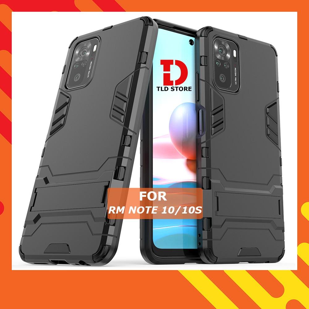 Ốp lưng cho Xiaomi Redmi Note 9s 10s 9 10 Pro Max IRON MAN chống sốc bảo vệ viền và camera kèm chống xem video tiện lợi
