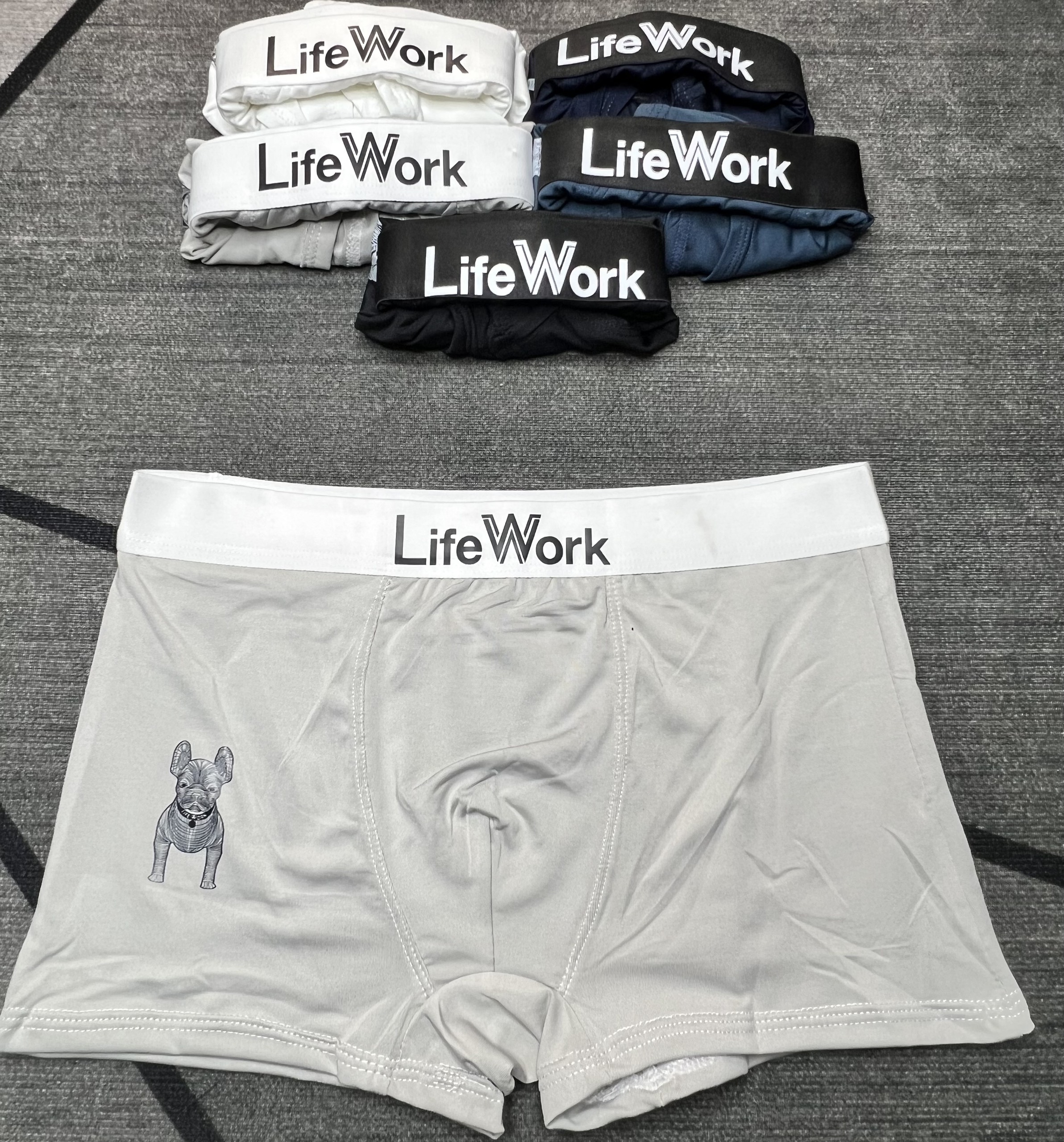 Combo 4 Quần Lót Nam thun lạnh Đùi Nam Life Work BOXER nam co dãn 4 chiều (Che Tên) - HPXS1
