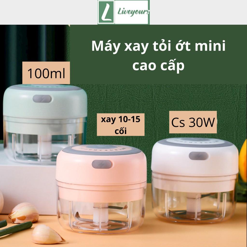 Máy Xay Mini Sạc điện,dễ sử dụng,xay hành tỏi,gia vị - Máy Xay gia vị Cầm Tay Mini Cao Cấp