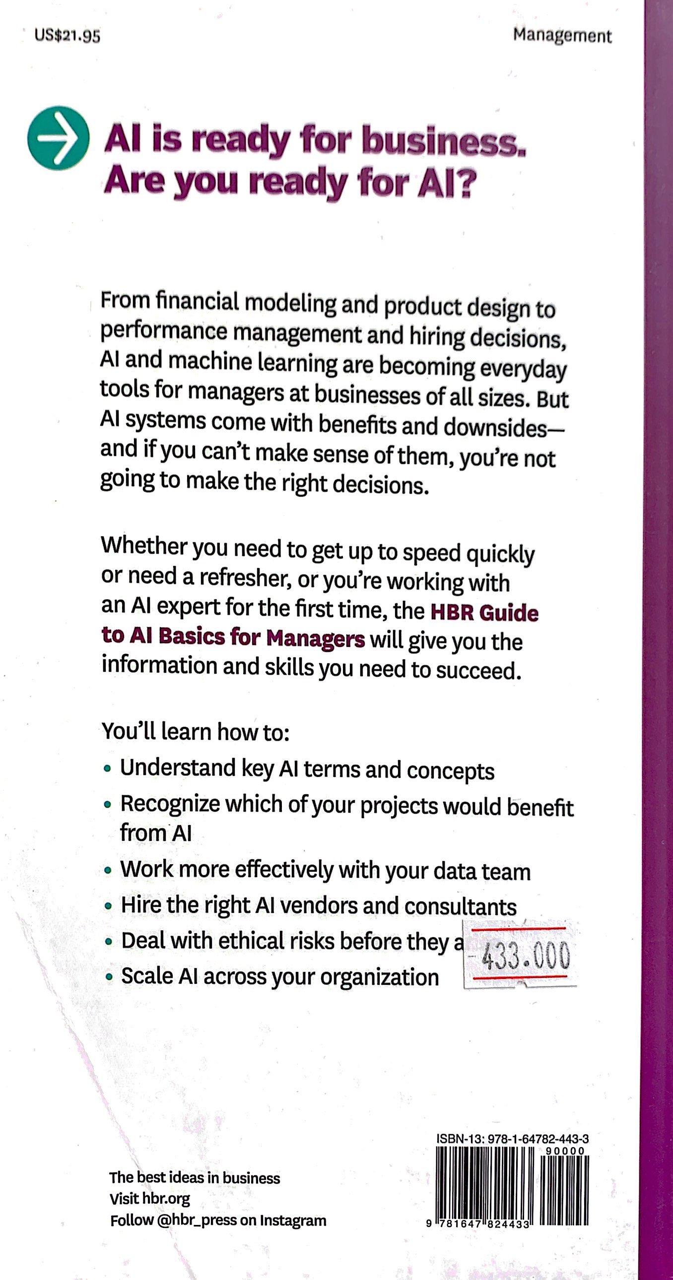 HBR Guide To AI Basics For Managers (HBR Guide Series)