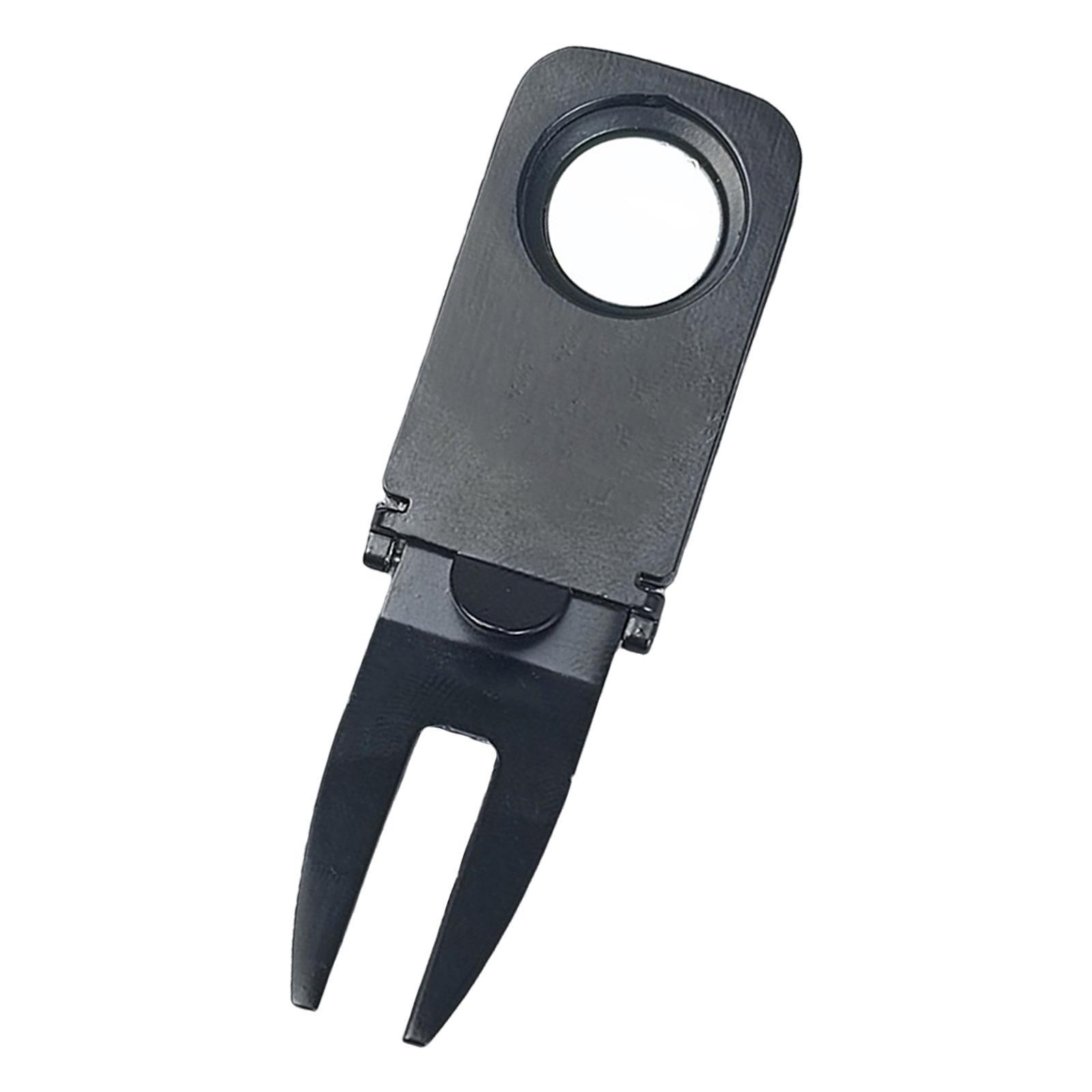 Green Fork, Golf Putting Green Fork, Golf Ball Marker Metal Portable Golf Repair Tool, for Lovers Women Birthday Gifts