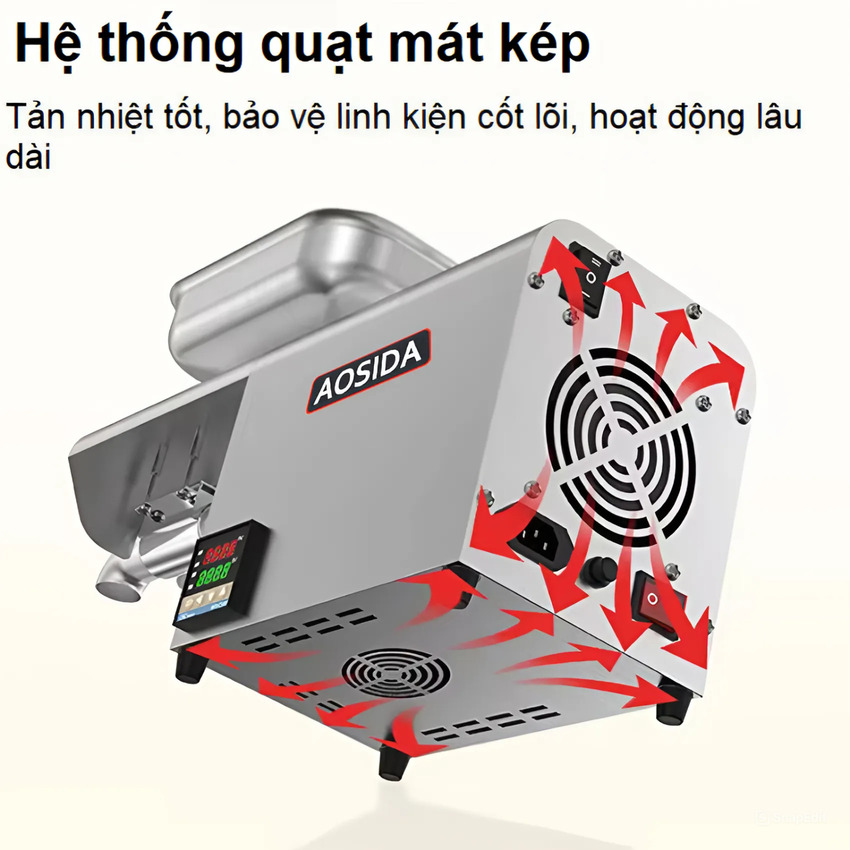 Máy ép dầu thực vật NÓNG - LẠNH dùng trong gia đình. Thương hiệu Anh Quốc cao cấp AOSIDA - A250. Hàng chính hãng